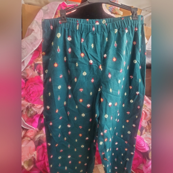 Charter Club V-Neck T-Shirt & Flannel Pants Pajama Set, Created for Macy's - Picture 4 of 4